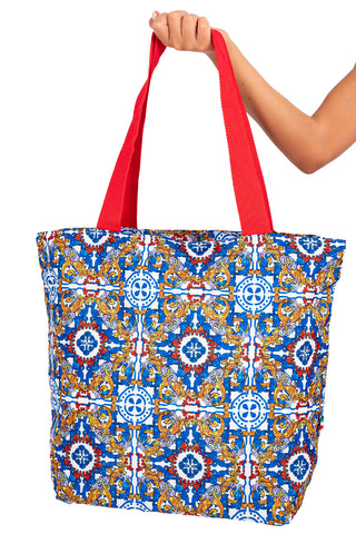 Large Bag in Ischite Canvas