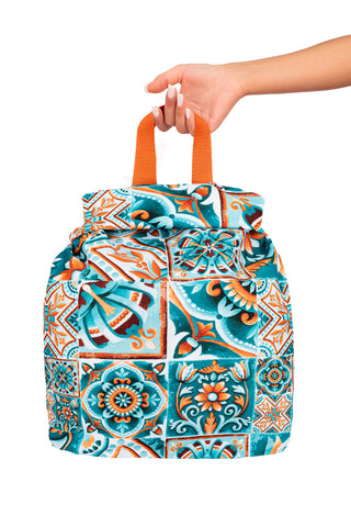 Eden Pattern Canvas Backpack