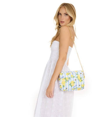 Dolce Vita Schulter-Clutch mit Kette