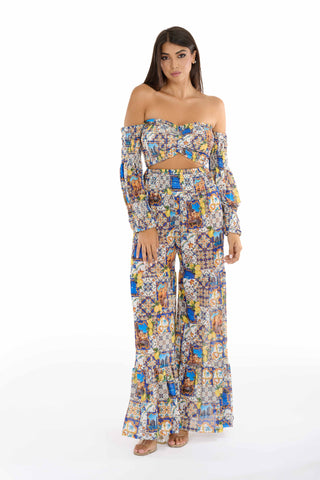 Pantalone Arricciato Lungo Parigi
