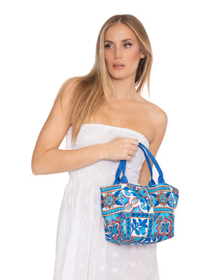 Borsa Piccola Canvas Fantasia Riviera