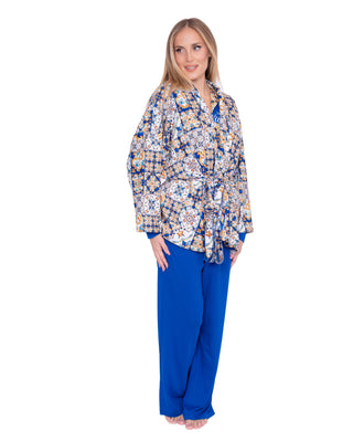 Positano gemusterte Schlafzimmerjacke