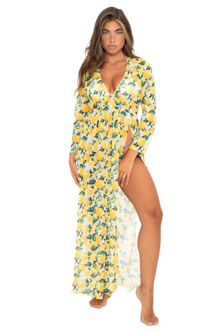 Vestito C/Spacco Carmen Parigi Fantasia