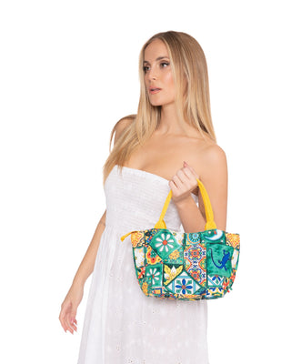 Borsa Piccola Canvas Fantasia