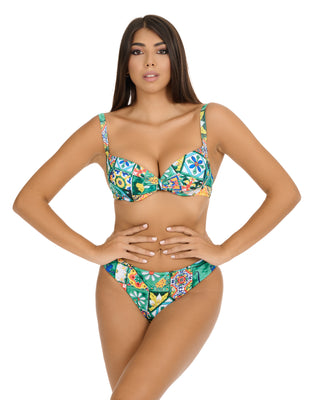 Bikini Coppa Bordata C/Slip Chiuso Fantasia  Naxos