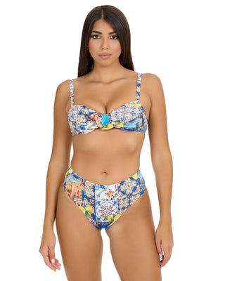 Bikini Ferretto Caramella C/Slip Arriccio Fantasia Italiana
