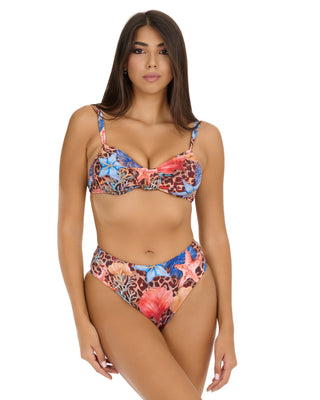 Bikini Ferretto Caramella C/Slip Arriccio Fantasia  Zuma