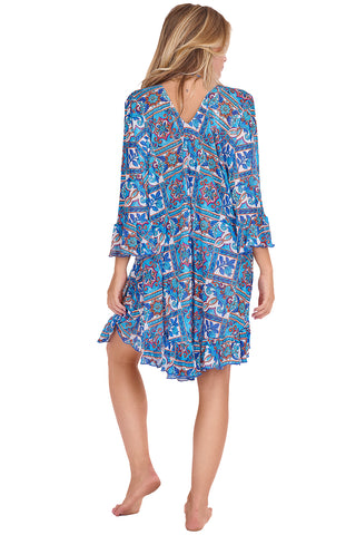 Sissi Paris Rüschenkleid im Riviera-Muster