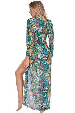 Vestito C/Spacco Carmen Parigi Fantasia