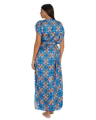 Gilet Lungo Con Cinta Raso Fantasia